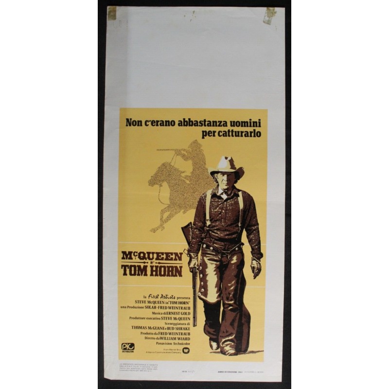 TOM HORN - Wiard - McQueen, Evans - LOCANDINA ORIGINALE 1980