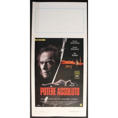 POTERE ASSOLUTO - Eastwood - Linney, Eastwood - LOCANDINA ORIGINALE 1997
