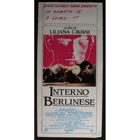 INTERNO BERLINESE - Cavani - McNally, Landgrebe - LOCANDINA ORIGINALE 1985
