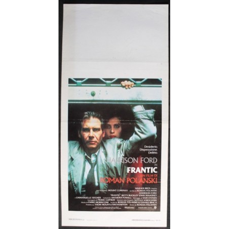 FRANTIC - Polański - Seigner, Ford - LOCANDINA ORIGINALE 1988