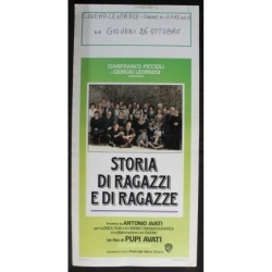 STORIA DI RAGAZZI E DI RAGAZZE - Avati - Andreasi, Rovere - LOCANDINA ORIG 1989