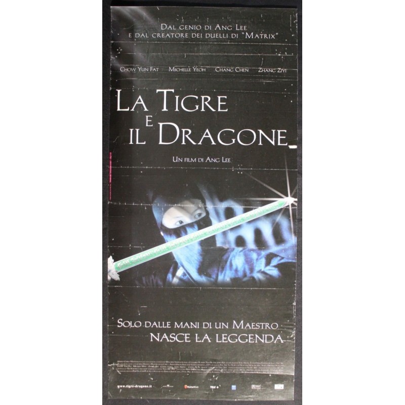 LA TIGRE E IL DRAGONE - Lee - Yeoh, Yun-fat - LOCANDINA ORIGINALE 2000