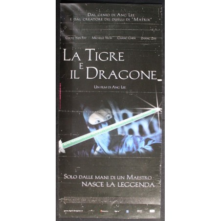 LA TIGRE E IL DRAGONE - Lee - Yeoh, Yun-fat - LOCANDINA ORIGINALE 2000