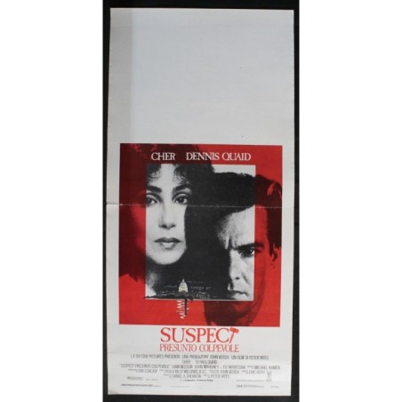 SUSPECT PRESUNTO COMPLICE - Yates - Neeson, Cher - LOCANDINA ORIGINALE 1987