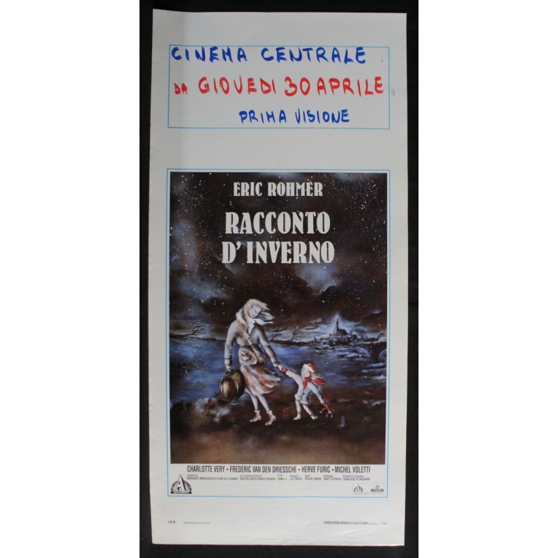 RACCONTO D'INVERNO - Rohmer - Véry, Driessche - LOCANDINA ORIGINALE 1992