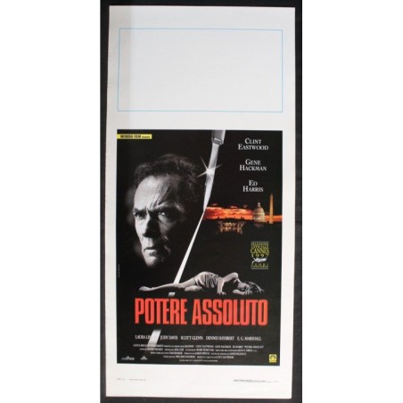 POTERE ASSOLUTO - Eastwood - Linney, Eastwood - LOCANDINA ORIGINALE 1997