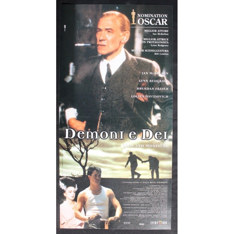 DEMONI E DEI - Condon - Fraser, McKellen - LOCANDINA ORIGINALE 1998