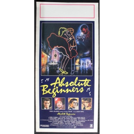 ABSOLUTE BEGINNERS - Temple - Kensit, O'Connell - LOCANDINA ORIGINALE 1986