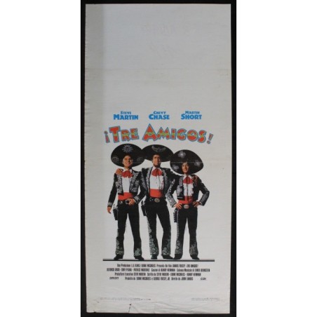 TRE AMIGOS - Landis - Chase, Martin - LOCANDINA ORIGINALE 1986