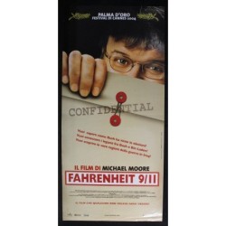 FAHRENHEIT 9/11 - Moore - W. Bush, Rice - LOCANDINA ORIGINALE 2004