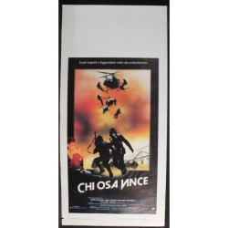 CHI OSA VINCE - Sharp - Davis, Collins - LOCANDINA ORIGINALE 1982