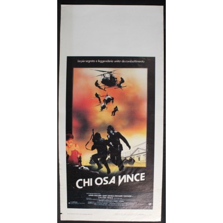 CHI OSA VINCE - Sharp - Davis, Collins - LOCANDINA ORIGINALE 1982