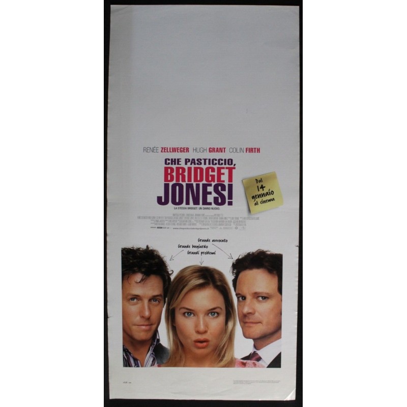 CHE PASTICCIO, BRIDGET JONES! - Kidron - Firth, Zellweger - LOCANDINA ORIG 2004