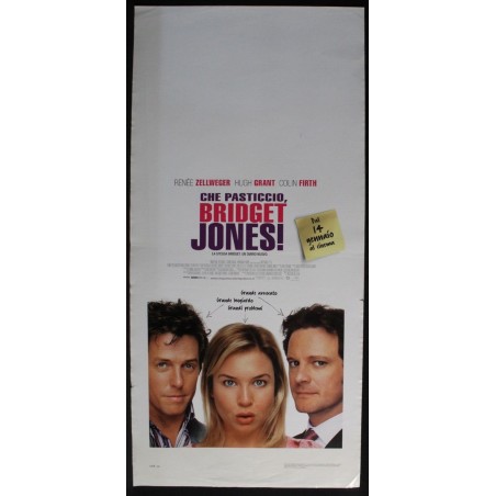 CHE PASTICCIO, BRIDGET JONES! - Kidron - Firth, Zellweger - LOCANDINA ORIG 2004