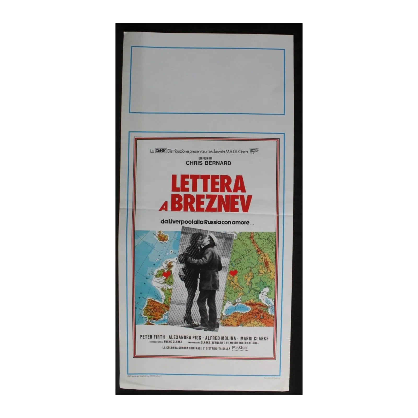 LETTERA A BREZNEV - Bernard - Molina, Firth - LOCANDINA ORIGINALE 1985
