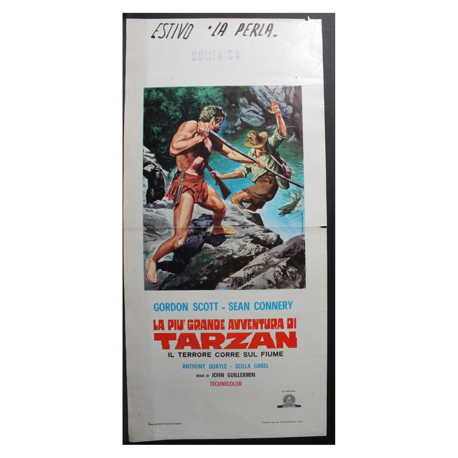 TARZAN L'UOMO SCIMMIA - John Derek - Derek, Harris - LOCANDINA ORIGINALE 1981