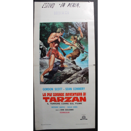TARZAN L'UOMO SCIMMIA - John Derek - Derek, Harris - LOCANDINA ORIGINALE 1981