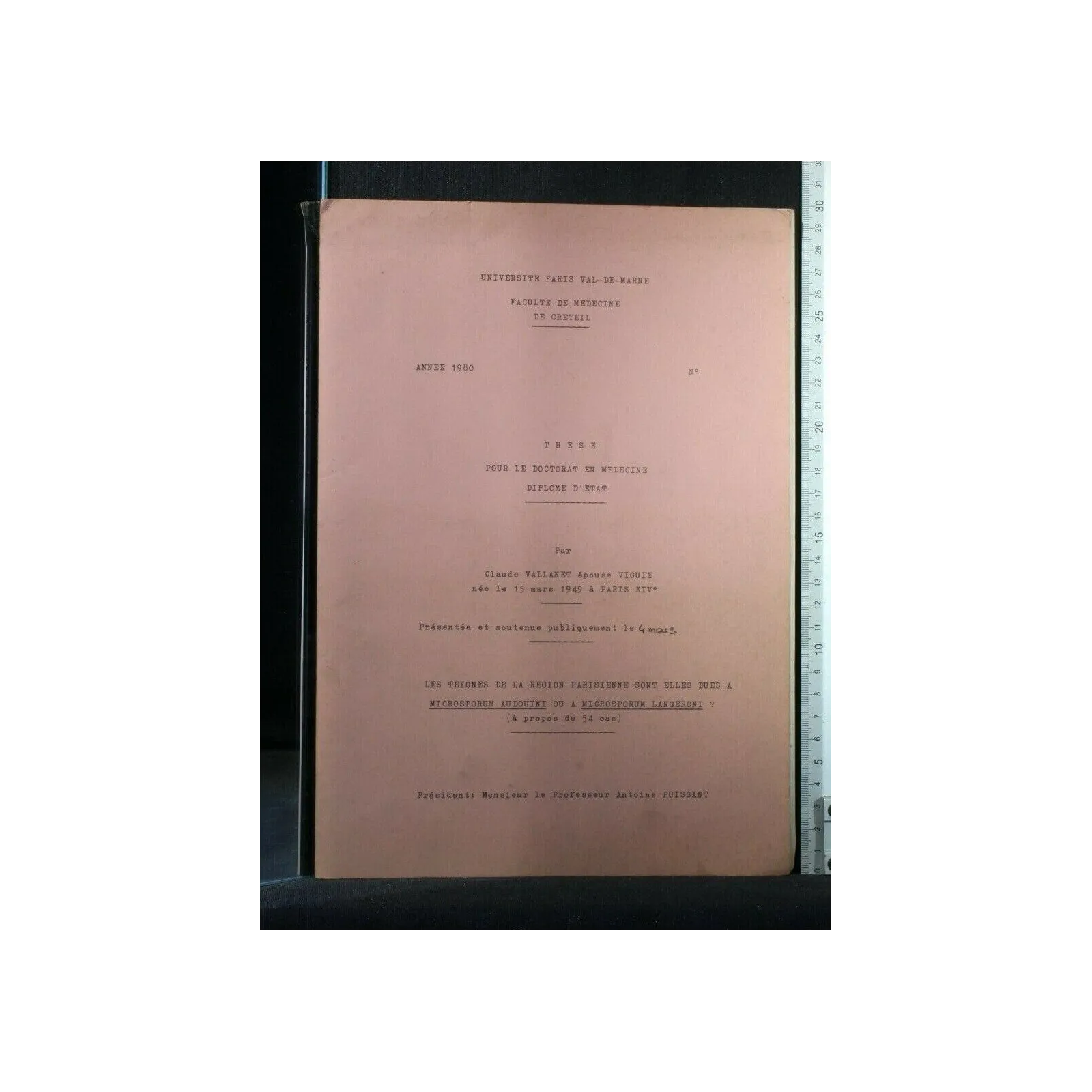 LES TEIGNES DE LA REGION PARISIENNE SONT ELLES DUES A