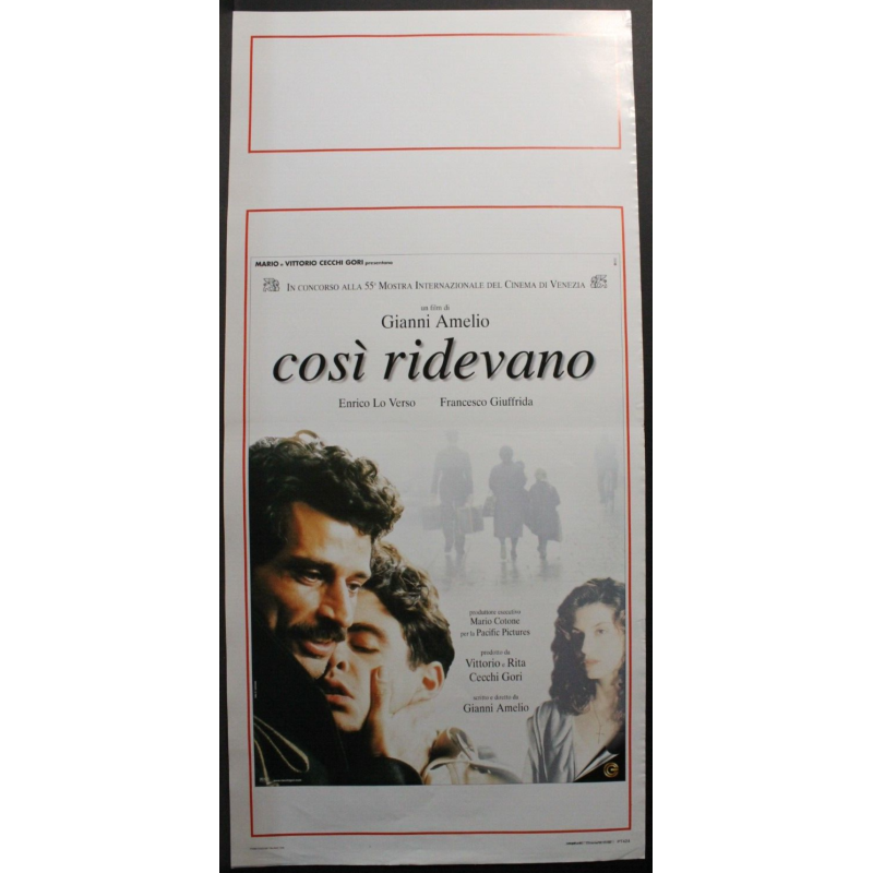 CRESCERANNO I CARCIOFI A MIMONGO -Ottaviano -Schiavo, Liotti-LOCANDINA ORIG 1996