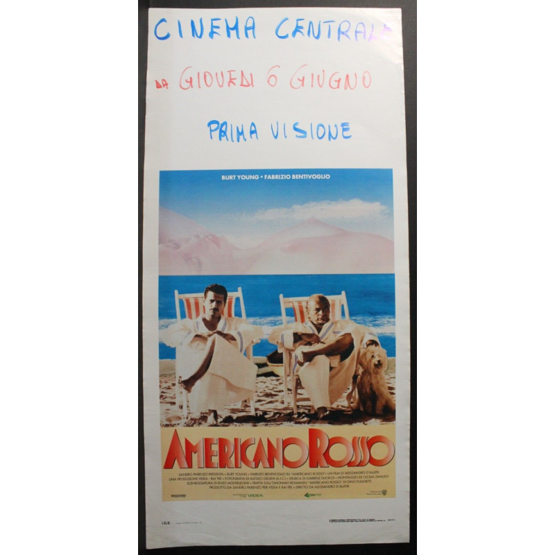 AL DI LA' DELLE NUVOLE - Antonioni - Ardant, Malkovich-LOCANDINA ORIGINALE 1995