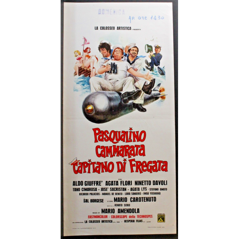 PAOLO IL FREDDO - Ingrassia - Franchi, Rigano - LOCANDINA ORIGINALE 1974