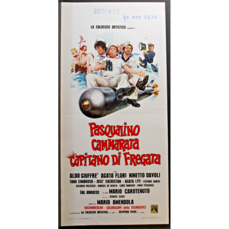PAOLO IL FREDDO - Ingrassia - Franchi, Rigano - LOCANDINA ORIGINALE 1974