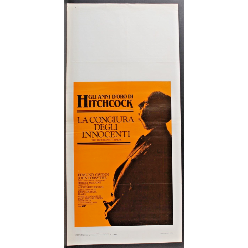 LA FINESTRA SUL CORTILE - Hitchcock - Stewart, Kelly - LOCANDINA ORIGINALE 1954