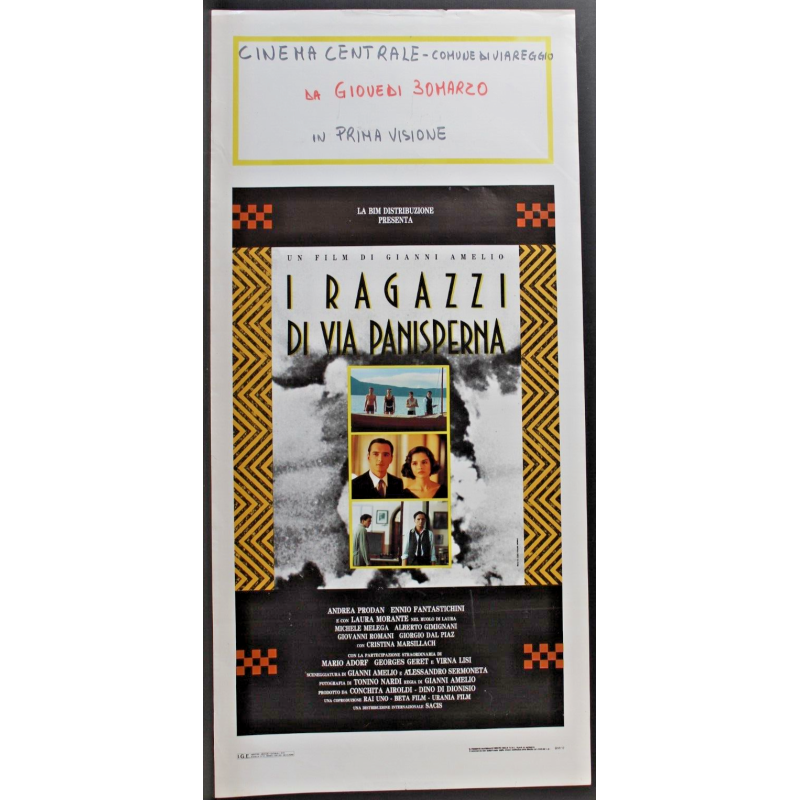 RAGAZZI FUORI - Risi - Genzardi, Benigno - LOCANDINA ORIGINALE 1990