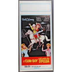 IL COW-BOY OL VELO DA SPOSA - Swift - O'Hara, Mills - LOCANDINA ORIGINALE 1961