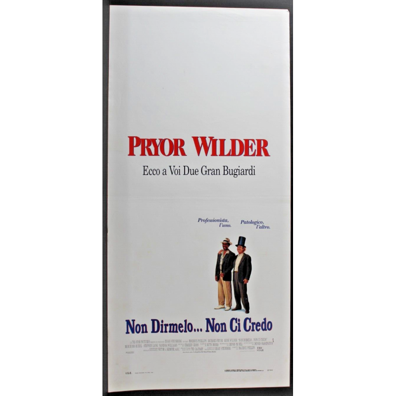 NON GUARDARMI: NON TI SENTO - Hiller - Wilder, Pryor - LOCANDINA ORIGINALE 1989