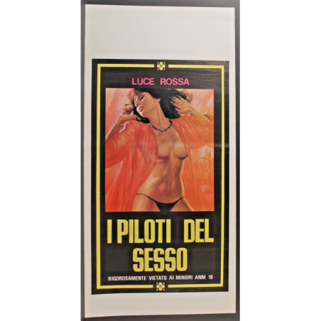 I PILOTI DEL SESSO - Nauroy - Libert, Vocoret - LOCANDINA ORIGINALE 1974