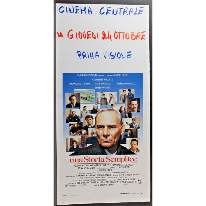 TEMPO DI UCCIDERE - Montaldo - Tognazzi, Praxo - LOCANDINA ORIGINALE 1989
