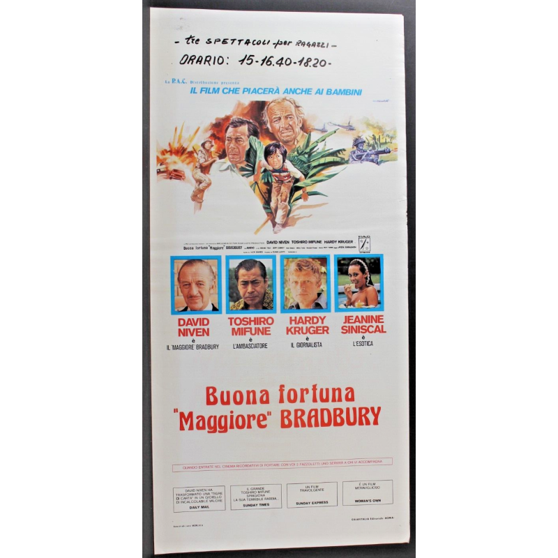 LA LUNGA NOTTE DI ENTEBBE - Chomsky - Bikel, Berger - LOCANDINA ORIGINALE 1976