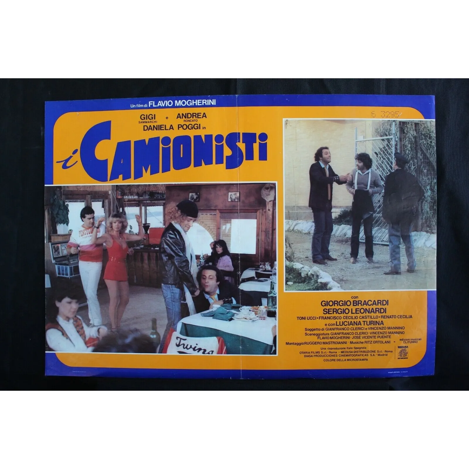 IL BURBERO - Castellano, Feuer, Celentano - FOTOBUSTA ORIGINALE 1986