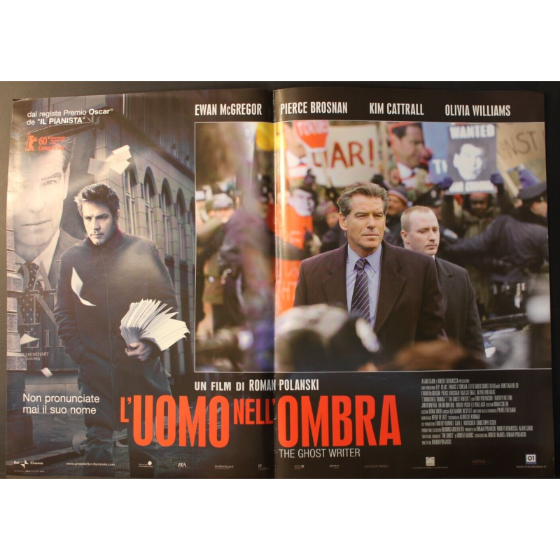 L'UOMO NELL'OMBRA - Polanski - Brosnan, McGregor - FOTOBUSTA ORIGINALE 2010