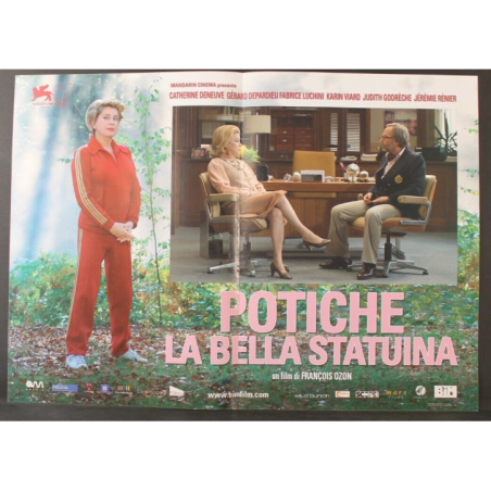 POTICHE LA BELLA STATUINA - Ozon - Deneuve, Depardieu - FOTOBUSTA ORIGINALE 2010