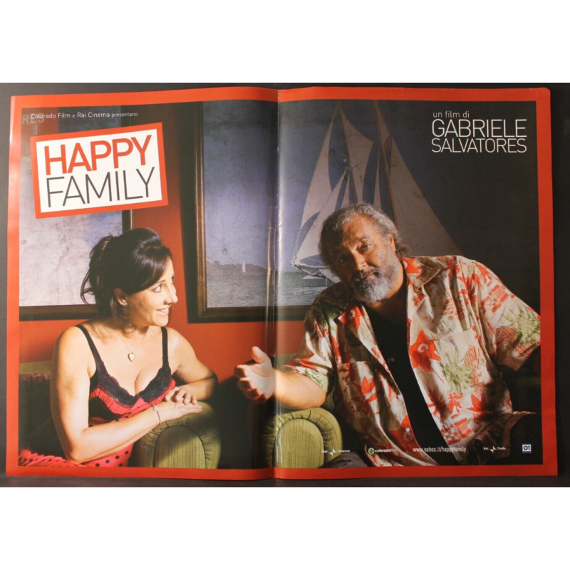 HAPPY FAMILY - Salvatores - De Luigi, Abatantuono - FOTOBUSTA ORIGINALE 2010