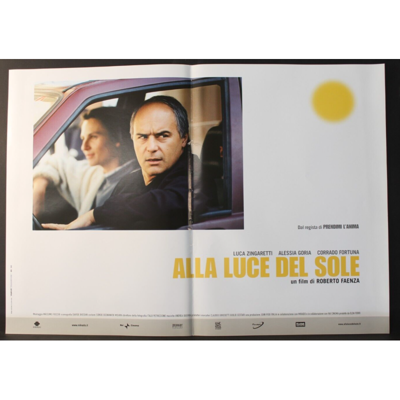 ALLA LUCE DEL SOLE - Faenza - Zingaretti, Goria - FOTOBUSTA ORIGINALE 2005