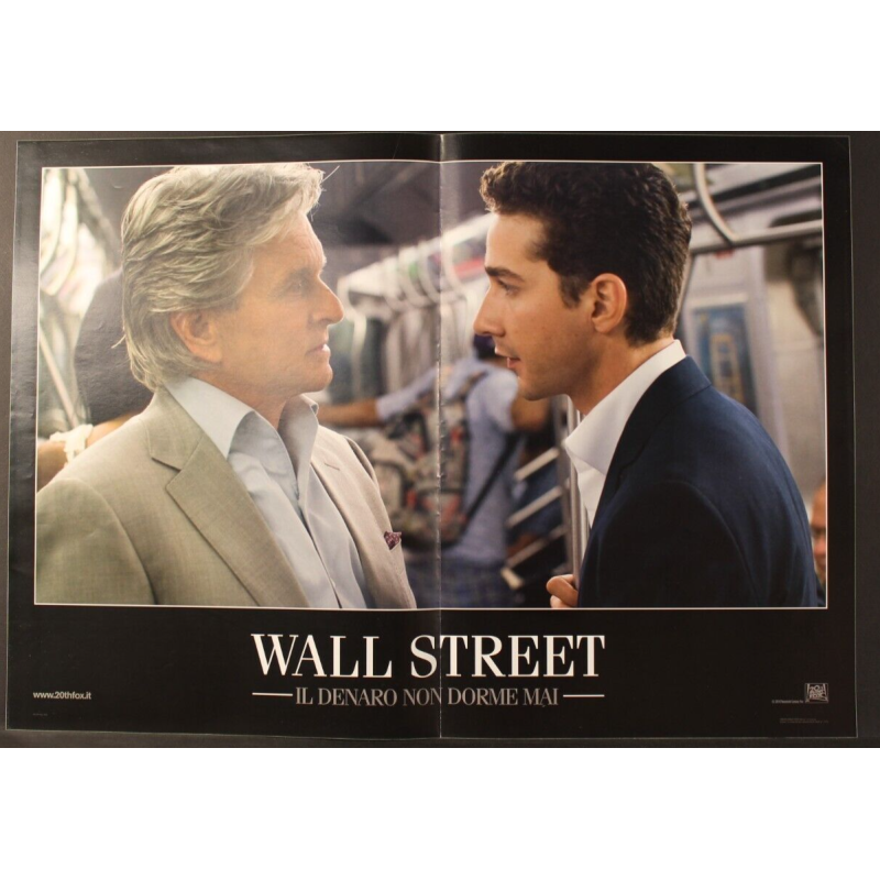 WALL STREET - Stone - LaBeouf, Douglas - FOTOBUSTA ORIGINALE 2010