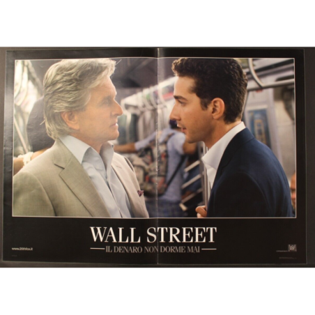 WALL STREET - Stone - LaBeouf, Douglas - FOTOBUSTA ORIGINALE 2010