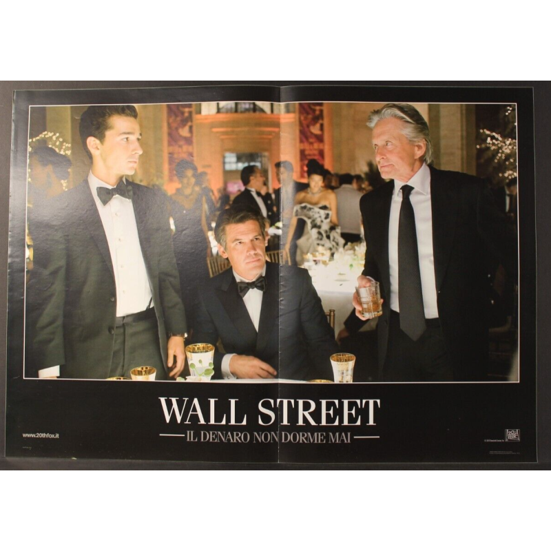 WALL STREET - Stone - LaBeouf, Douglas - FOTOBUSTA ORIGINALE 2010
