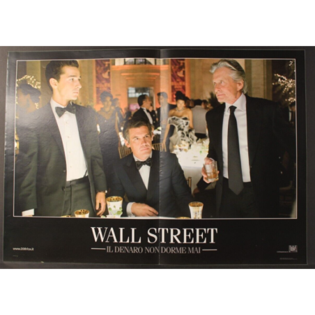 WALL STREET - Stone - LaBeouf, Douglas - FOTOBUSTA ORIGINALE 2010