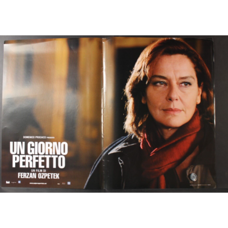 UN GIORNO PERFETTO - Ozpetek - Mastandrea, Ferrari - FOTOBUSTA ORIGINALE 2008