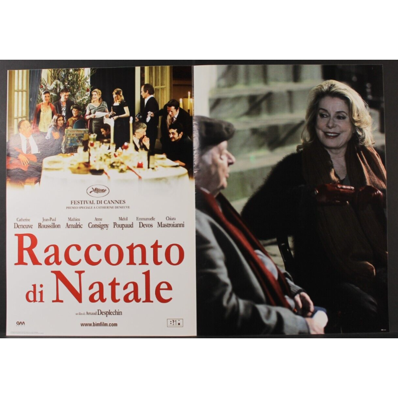 RACCONTO DI NATALE - Desplechin - Deneuve, Amalric - FOTOBUSTA ORIGINALE 2008