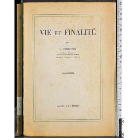 Vie et finalité