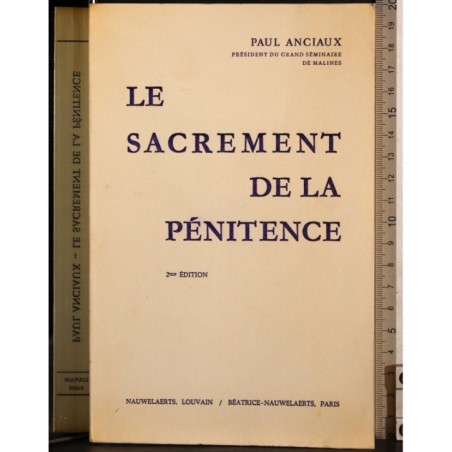 Le sacrement de la penitence