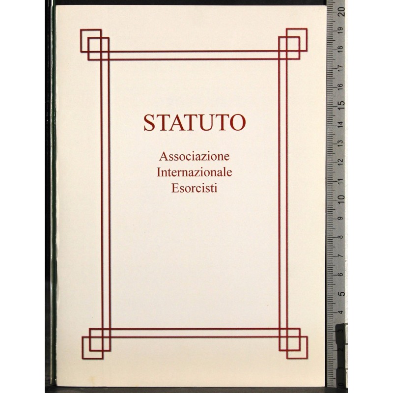 Statuto. Associazione internazionale Esorcisti