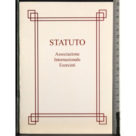 Statuto. Associazione internazionale Esorcisti