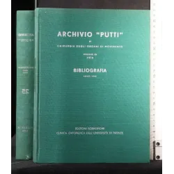ARCHIVIO PUTTI VOLUME 25 1970 BIBLIOGRAFIA ANNO 1966
