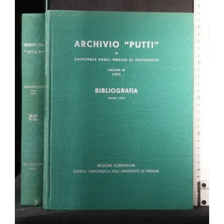 ARCHIVIO PUTTI VOLUME 25 1970 BIBLIOGRAFIA ANNO 1966